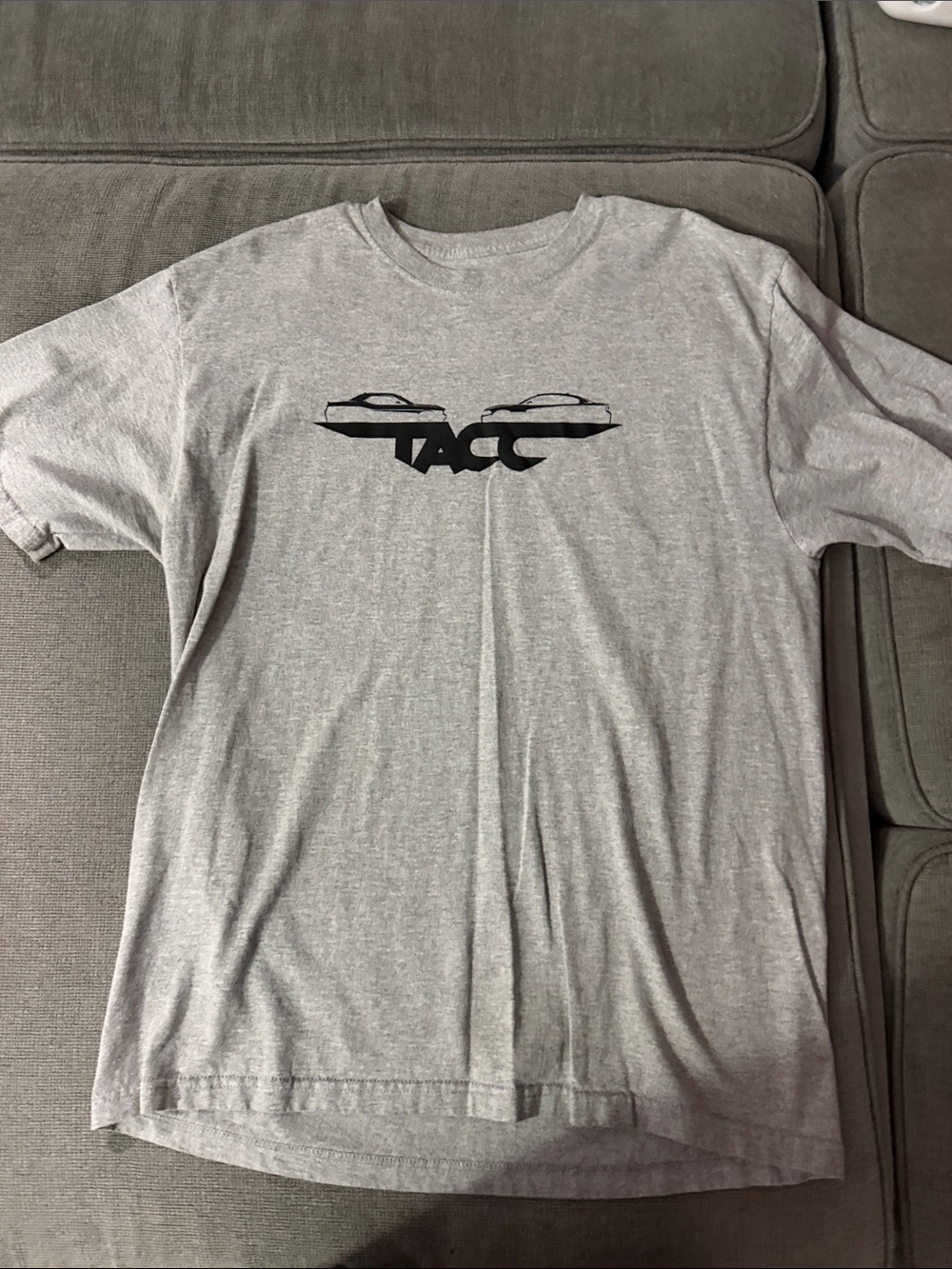 Fruit of the Loom Gray TACC Logo Crew Neck Tee